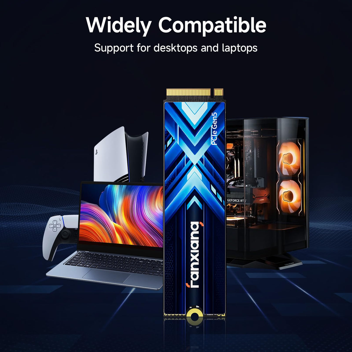 2TB PCIe 5.0 NVMe M.2 SSD T72710