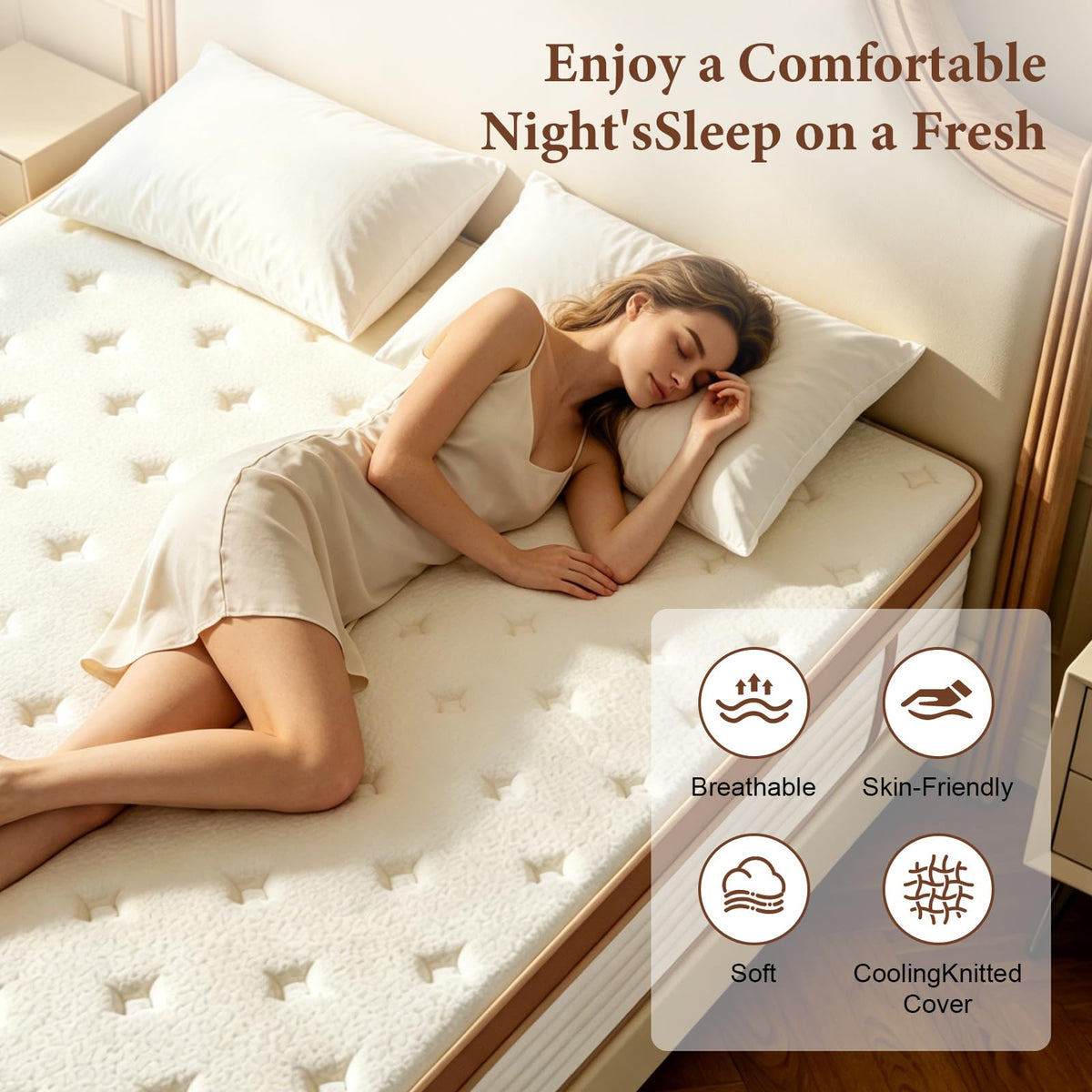 Full 10 Inch Hybrid Memory Foam Mattress A9285
