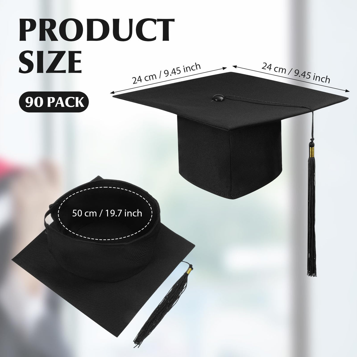 Graduation Cap Bulk Halloween Costume Accessory J851785