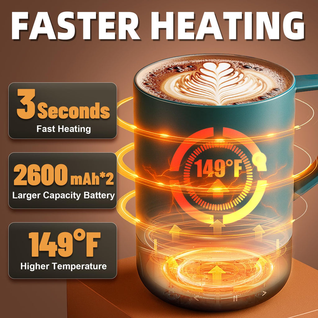 14 Oz Rechargeable Self Heating Coffee Mug G257842