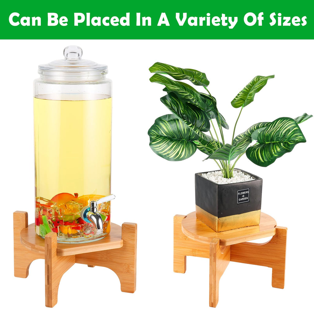 Bamboo Drink Dispenser Stand Z9122
