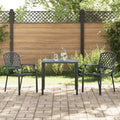 Anthracite Powder-Coated Steel Stacking Chairs Set of 2 V578