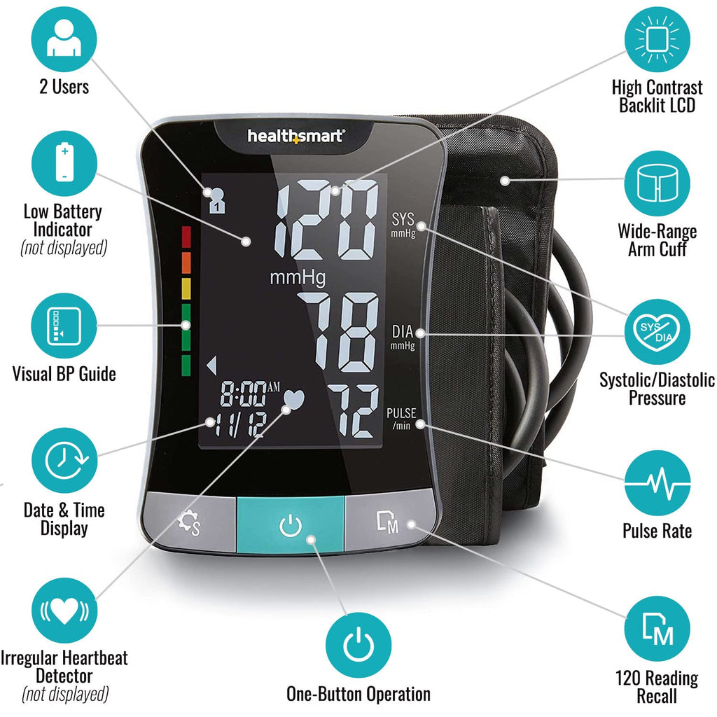 Digital Blood Pressure Monitor with Automatic Upper Arm Cuff Q571