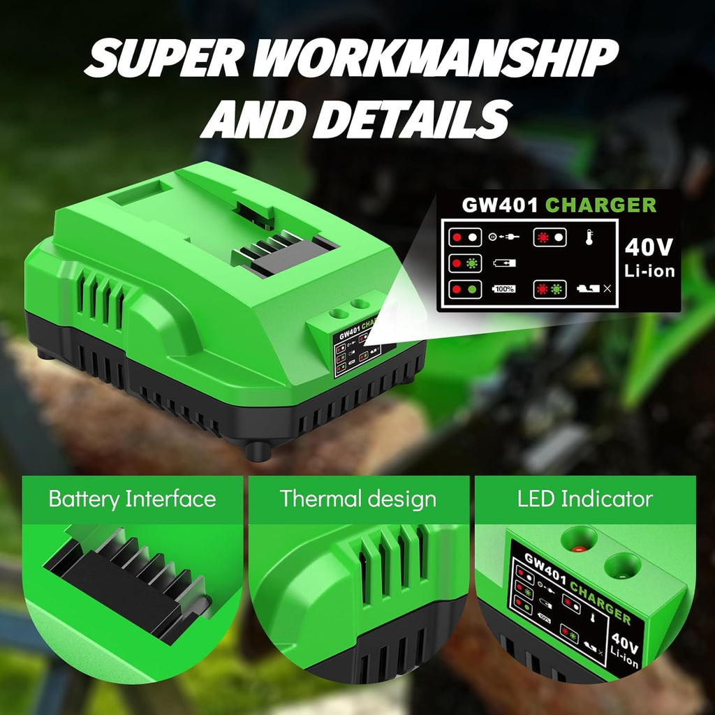 4.0Ah Replacement Battery and Charger O6558