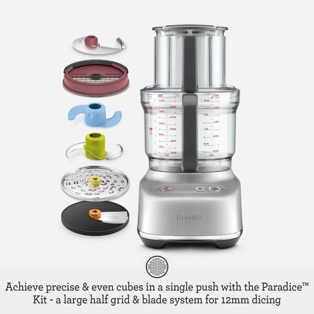 9 Processor and Dicer, Brushed Stainless Steel S4546