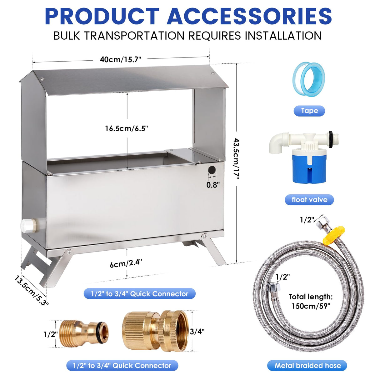 Automatic Chicken Waterer with Float Valve Kit P6758