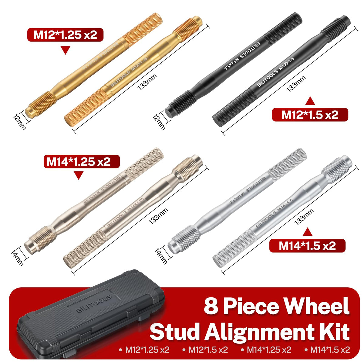8 Piece Carbon Steel Wheel Hanger Alignment Pin Set X713316