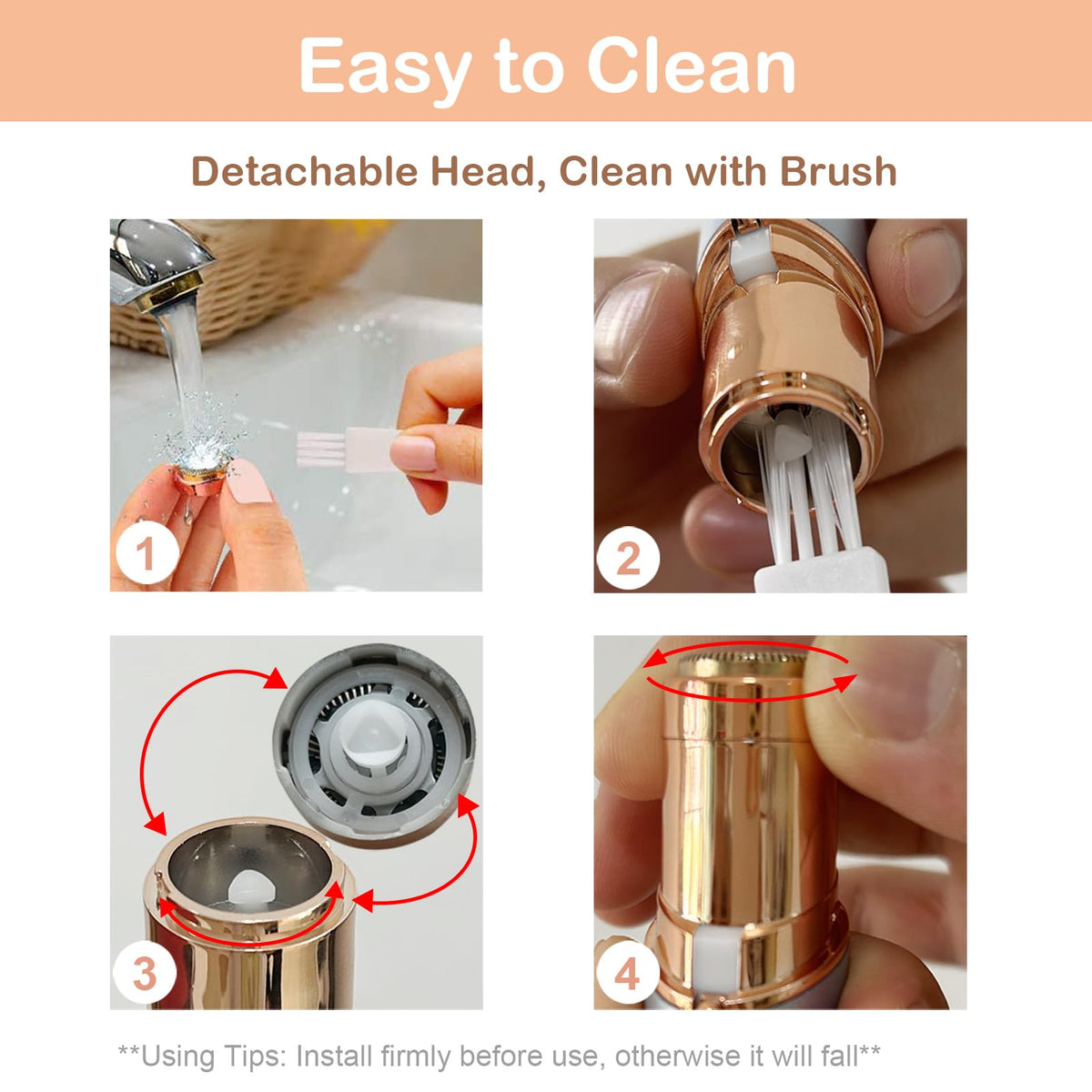 Electric Facial Trimmer with LED Light G903