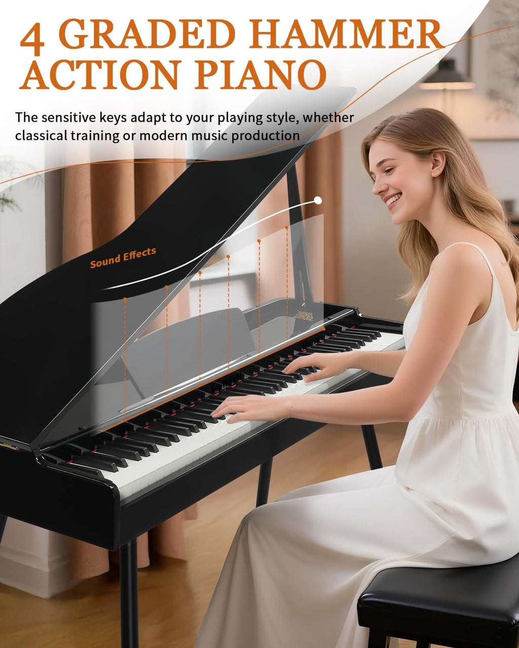 88 Key Weighted Action Digital Piano Y6882