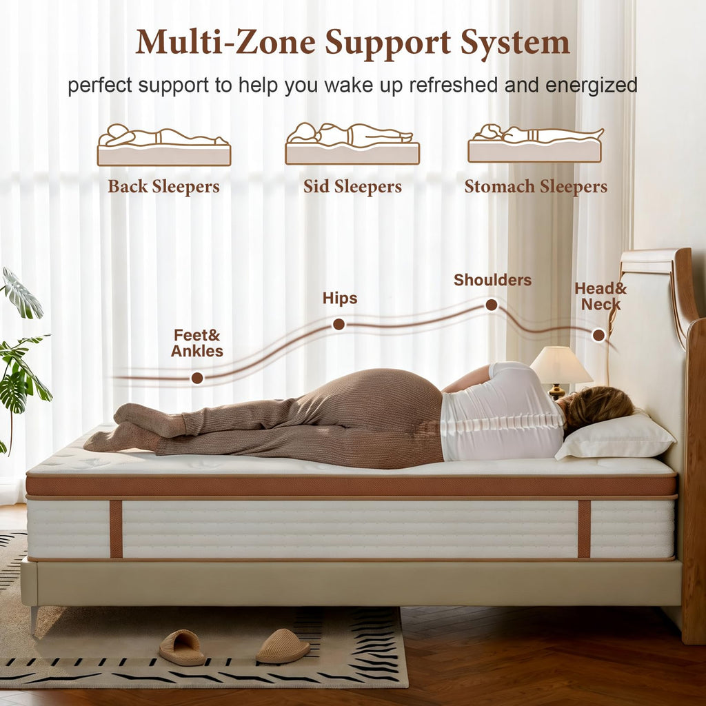 Full 10 Inch Hybrid Memory Foam Mattress A9285