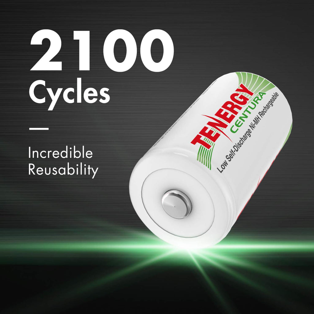 1.2V NiMH Rechargeable D Batteries 8000mAh 4 Pack W863