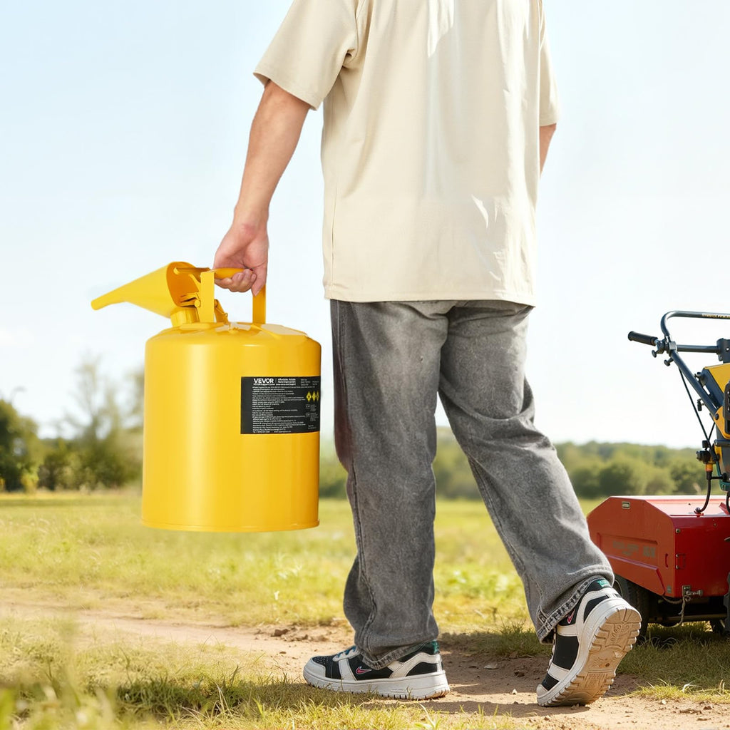 5 Gallon Type I Yellow Metal Container with Flame Arrester Z482