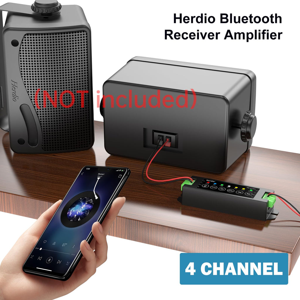 4-Channel Bluetooth Amplifier 200W with Power Supply I32801