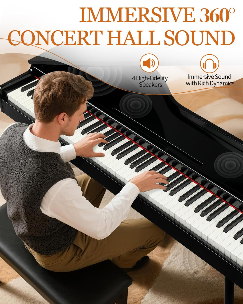 88 Key Weighted Action Digital Piano Y6882