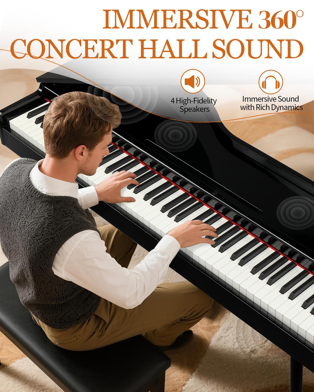 88 Key Weighted Action Digital Piano Y6882
