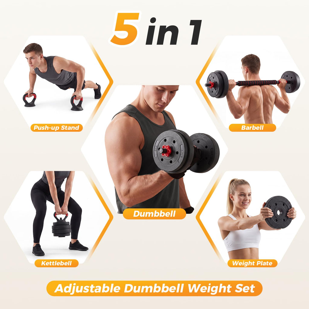Adjustable Dumbbell Set 20/40/60LBS K950