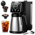 Single Serve Coffee Maker with Thermal Carafe, Matte Black H275019