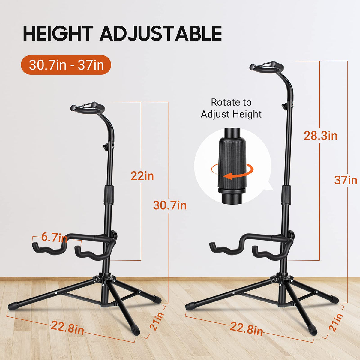 Folding Adjustable Guitar Stand M1231