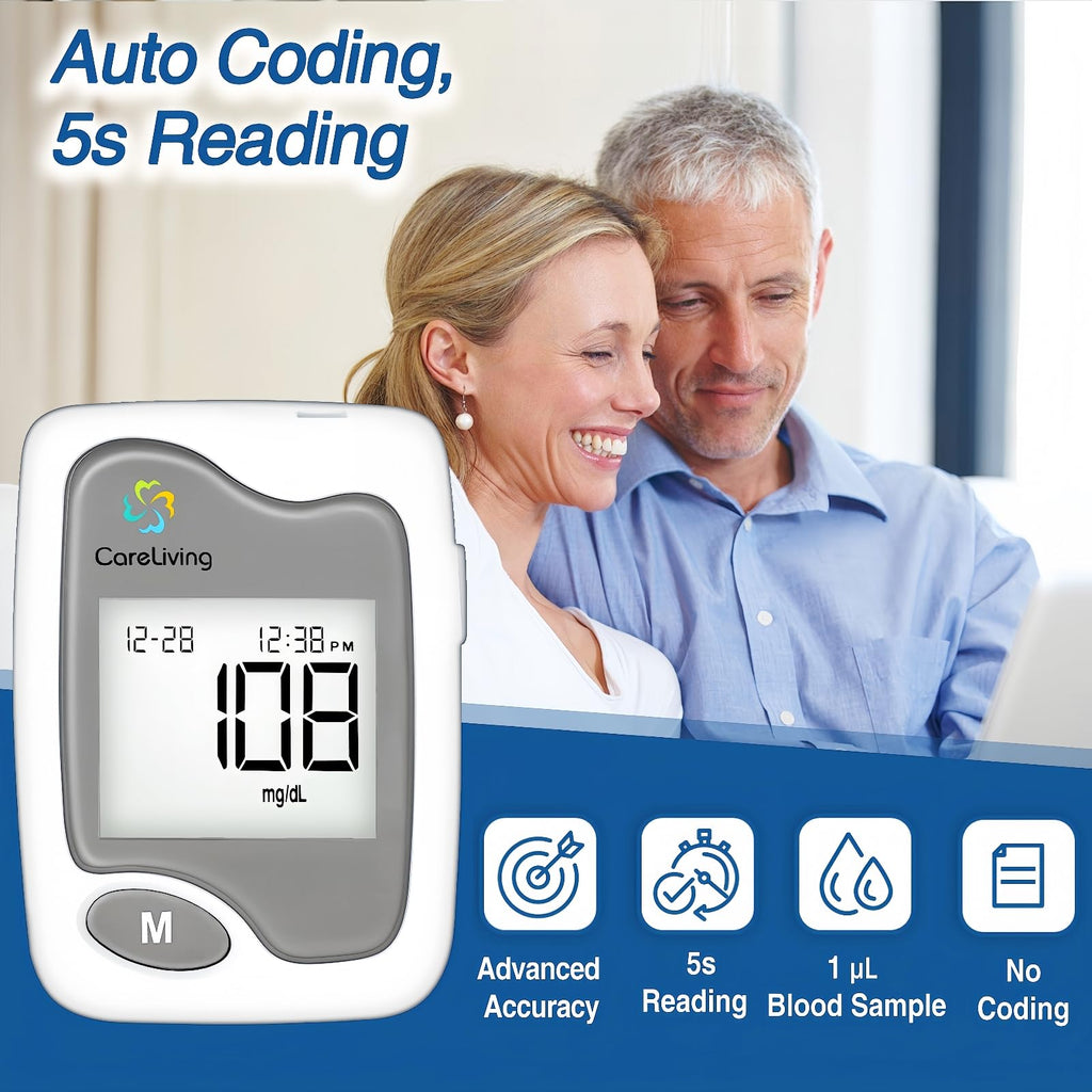 Blood Glucose Monitor Kit with 100 Test Strips and 100 Lancets N584522