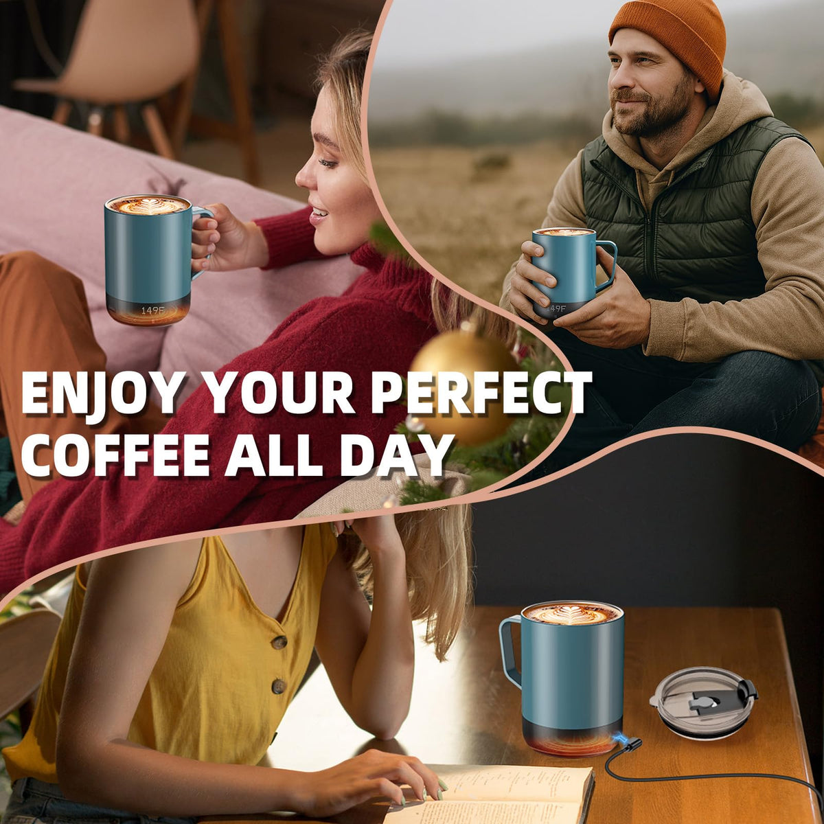 14 Oz Rechargeable Self Heating Coffee Mug G257842