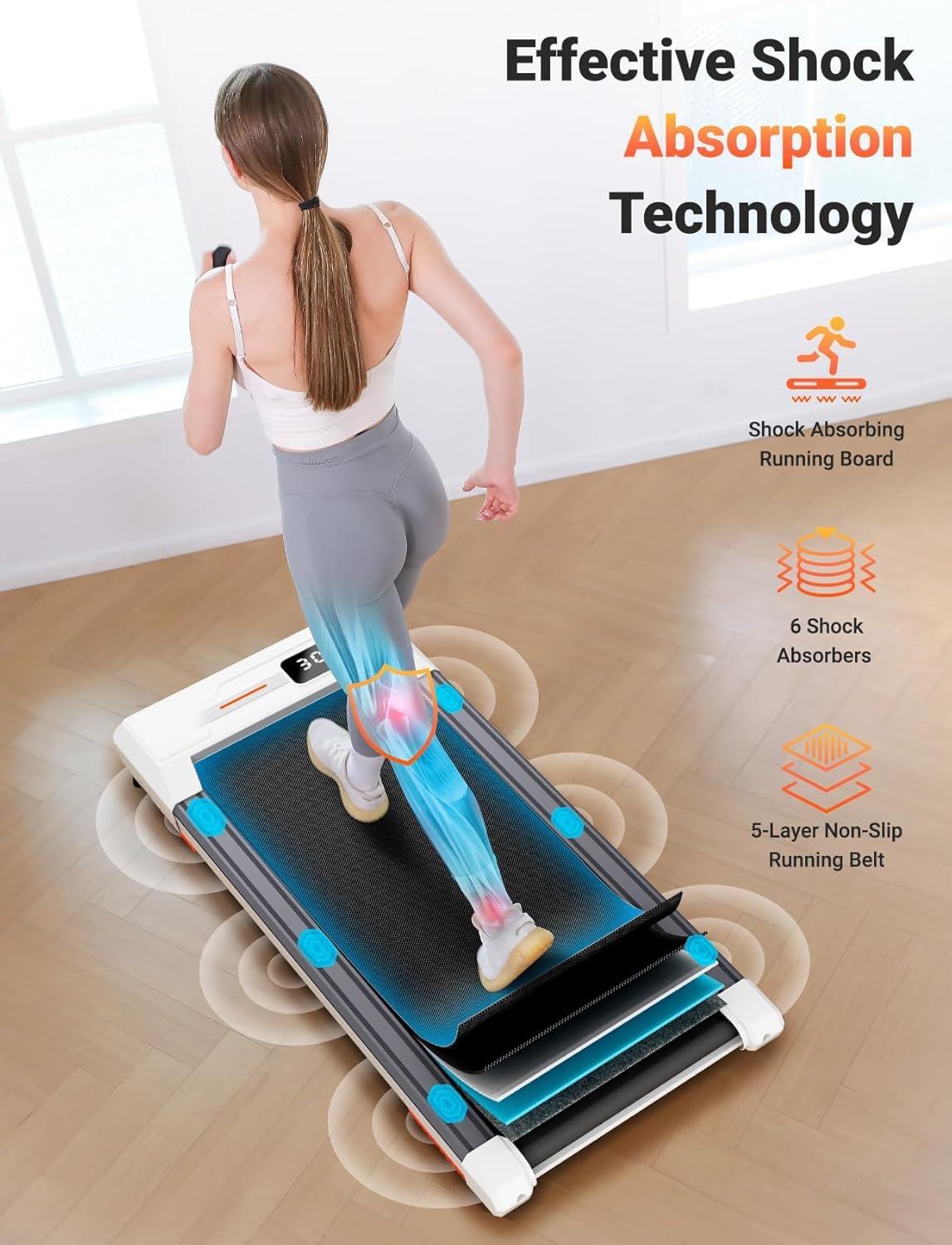 Portable Walking Pad Treadmill U857772