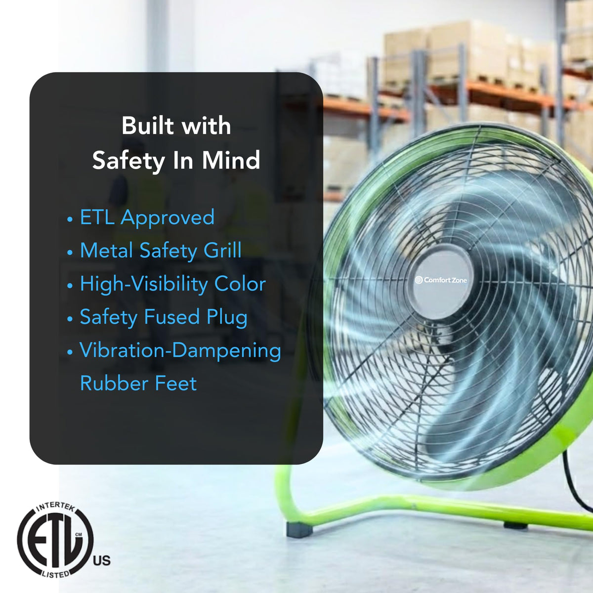 20-Inch High-Velocity Industrial Floor Fan Y143