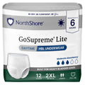 White 2XL Daytime Underwear 12 Count Y9276