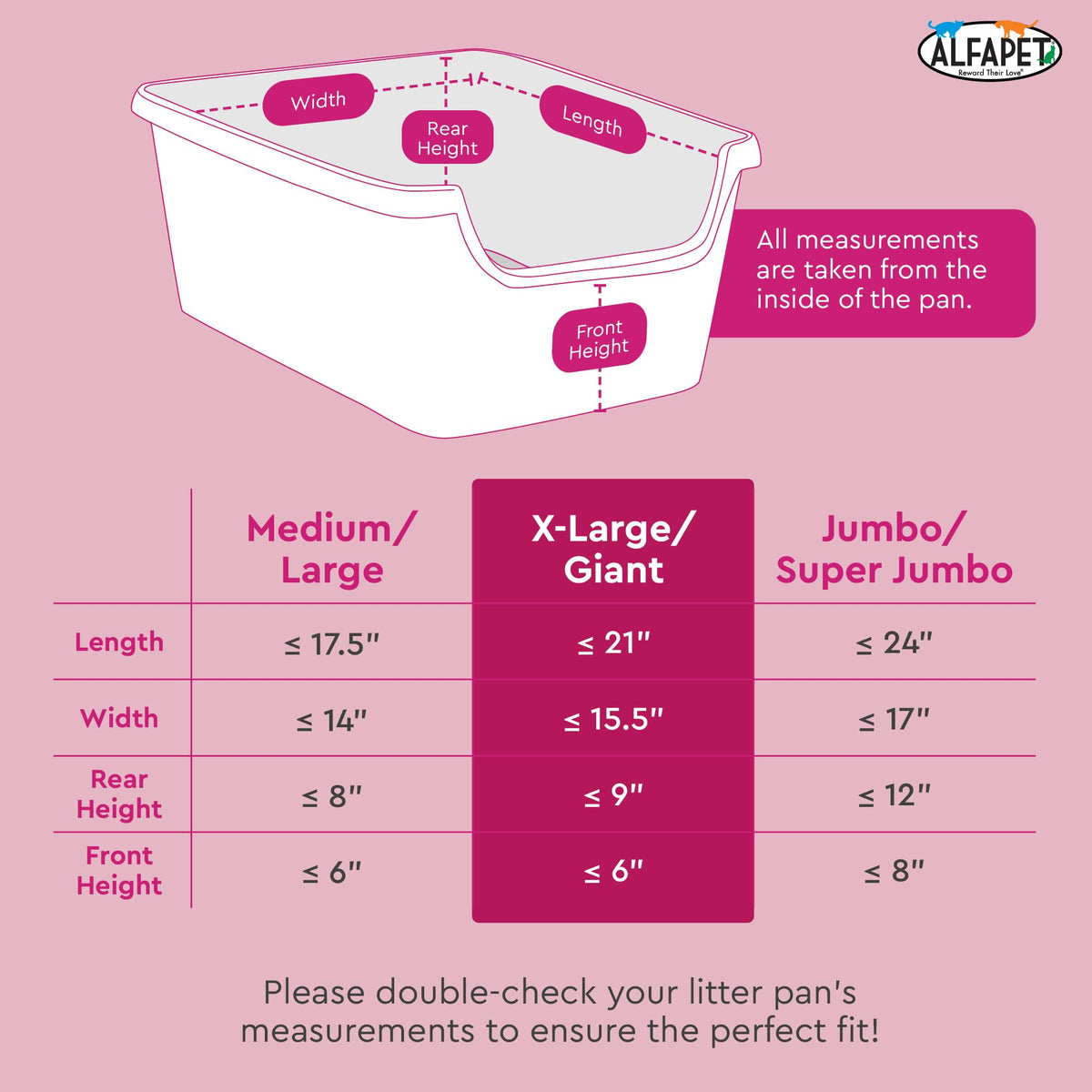 Heavy Duty Extra Giant 60 Count Cat Litter Box Liners R609449