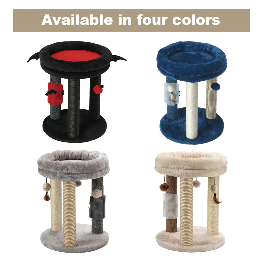 Small Cat Tree with Scratching Post and Soft Bed J6843