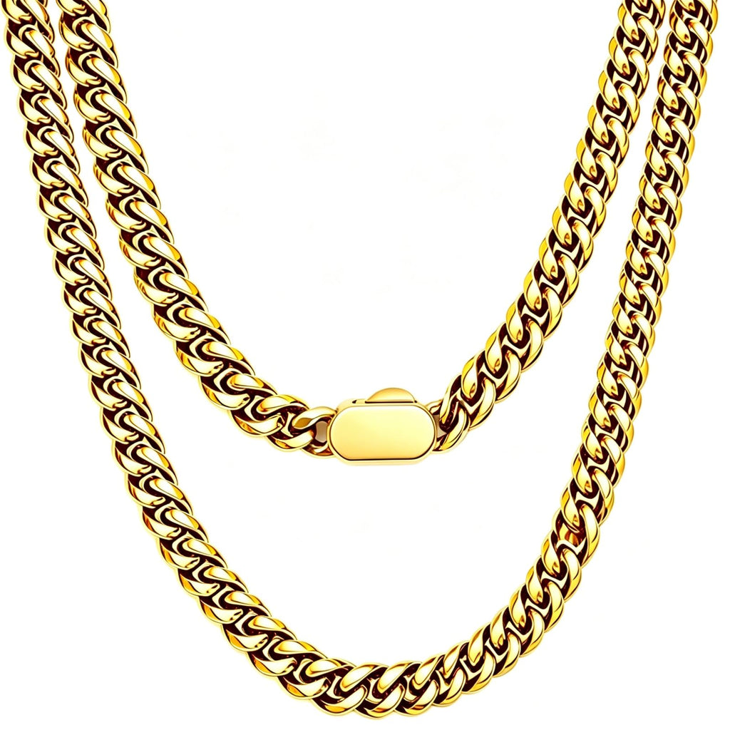 Stainless Steel 6mm Cuban Link Chain Necklace I533