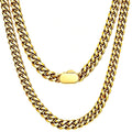 Stainless Steel 6mm Cuban Link Chain Necklace I533