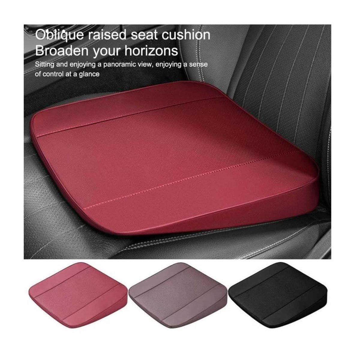 Wedge Shaped Memory Foam Car Seat Cushion Z407945