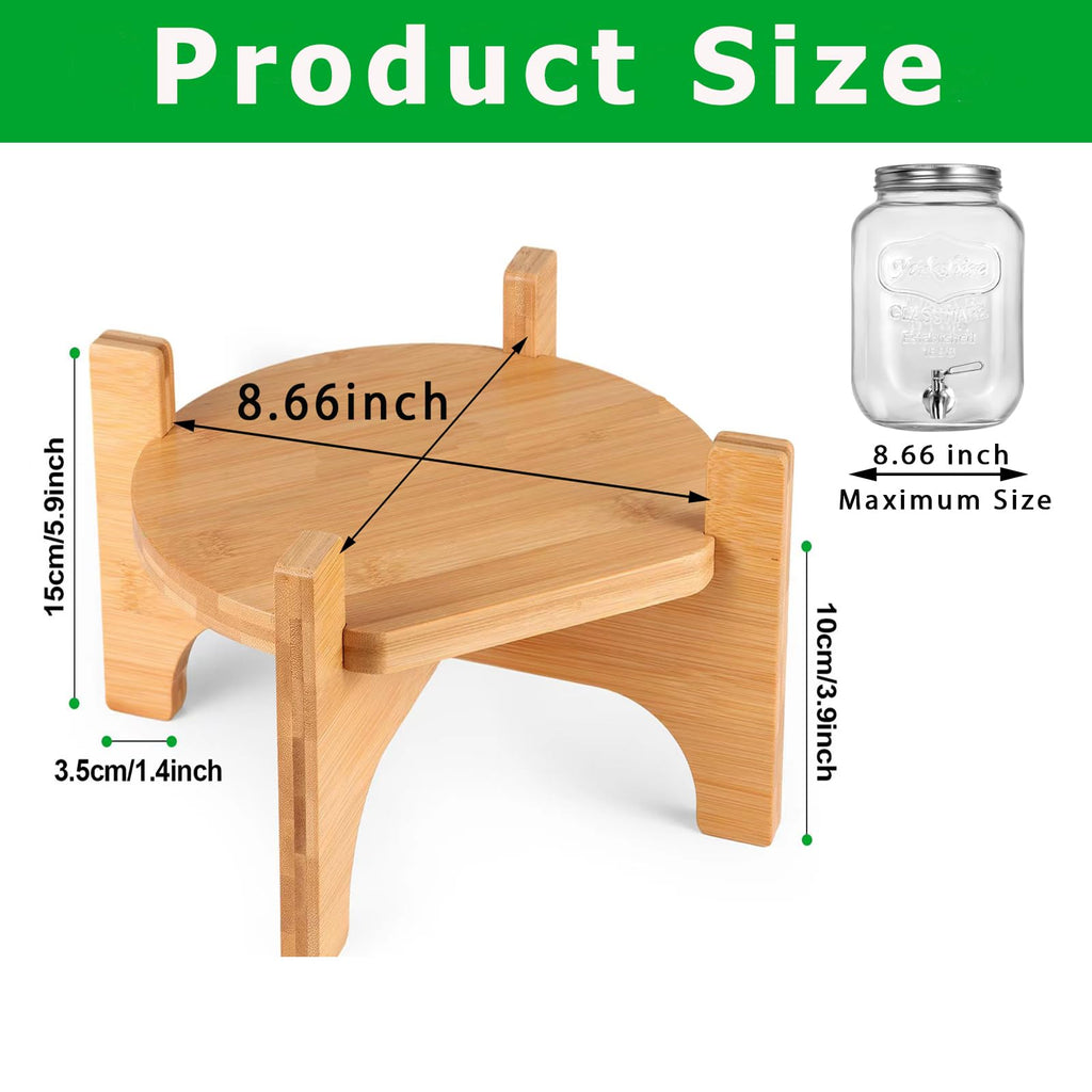 Bamboo Drink Dispenser Stand Z9122