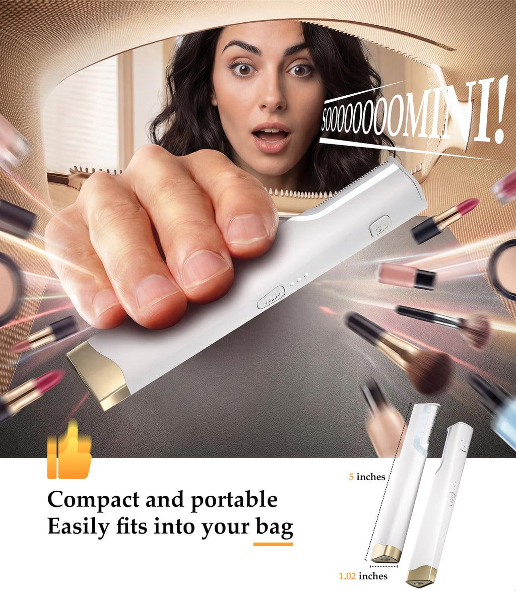 Rechargeable Dermaplaning Razor for Women Face with 10 Replacement Blades L68257