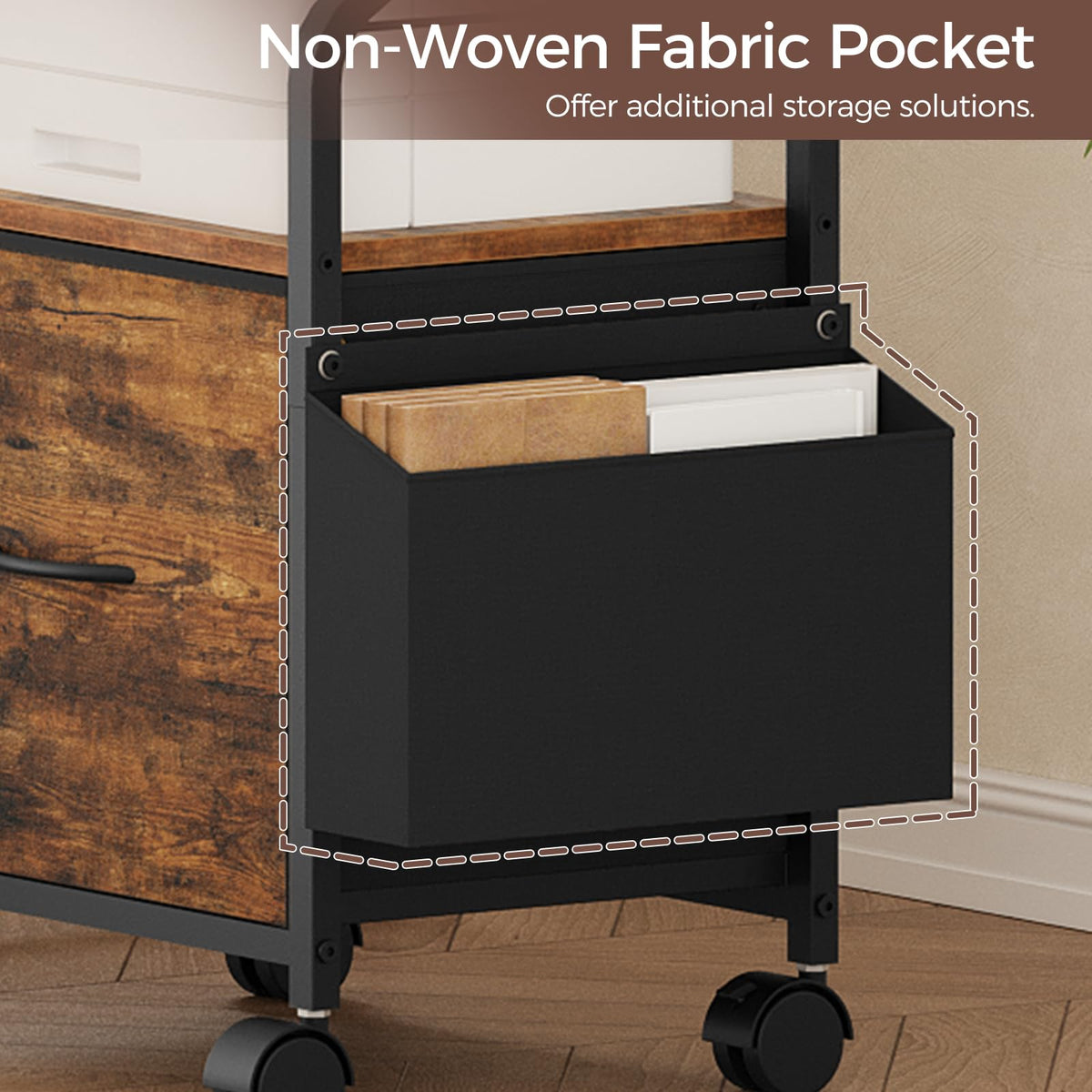 Small Rolling File Cabinet Z89050