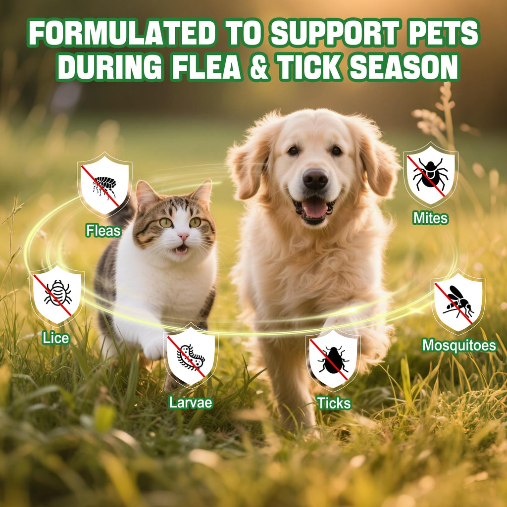 Flea and Tick Prevention Liquid Drops with Multivitamin R161438