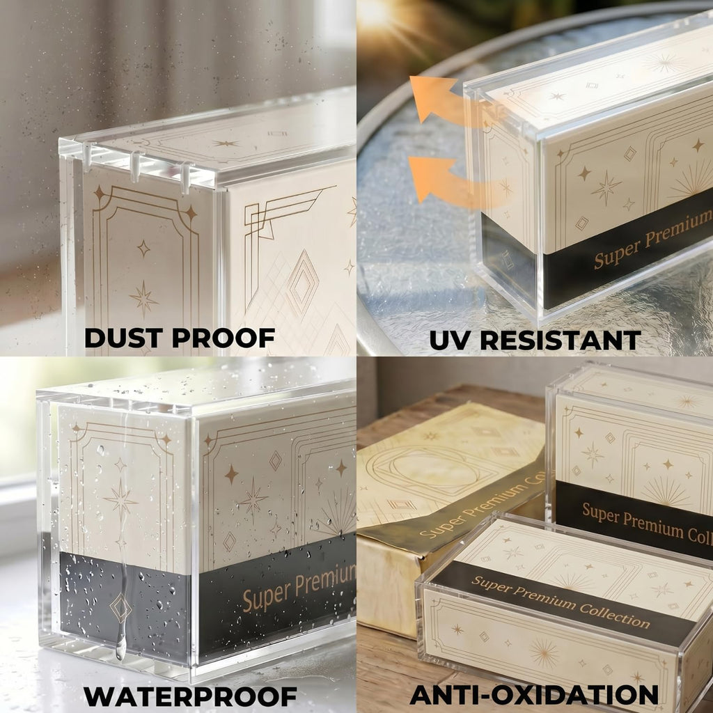 1 Pack Stackable Waterproof Scratch-resistant Acrylic Case S838682