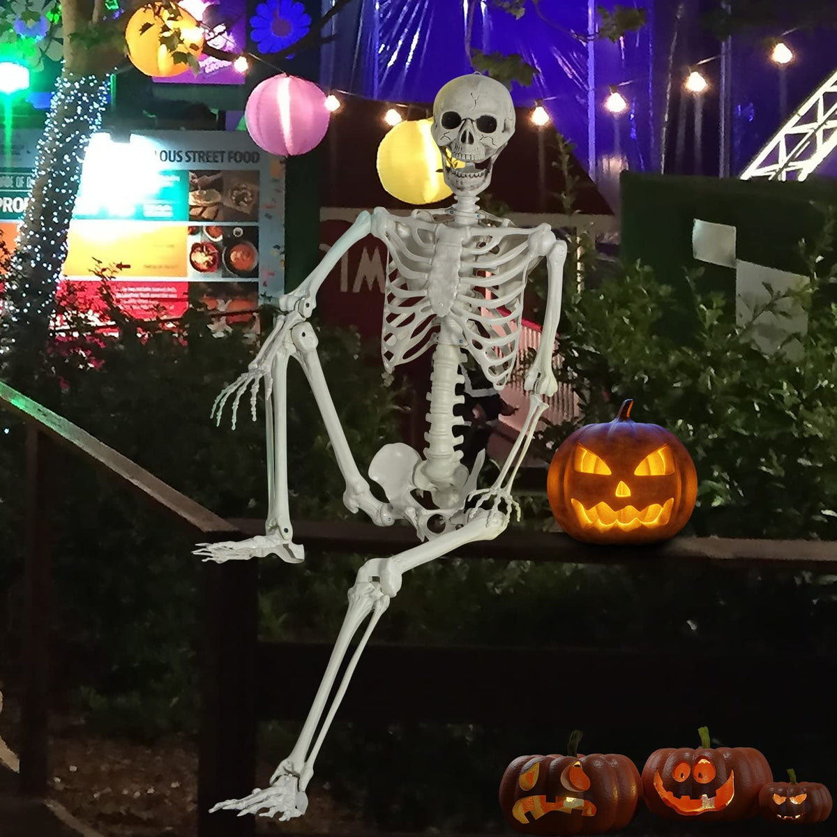 Life Size Skeleton with Posable Joints C71946