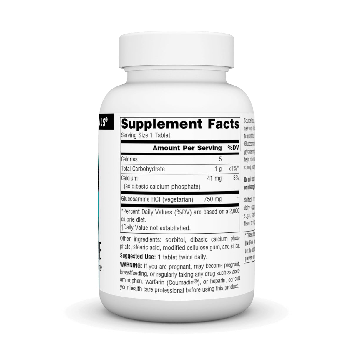 Vegetarian Glucosamine 750 mg 60 Tablets J562