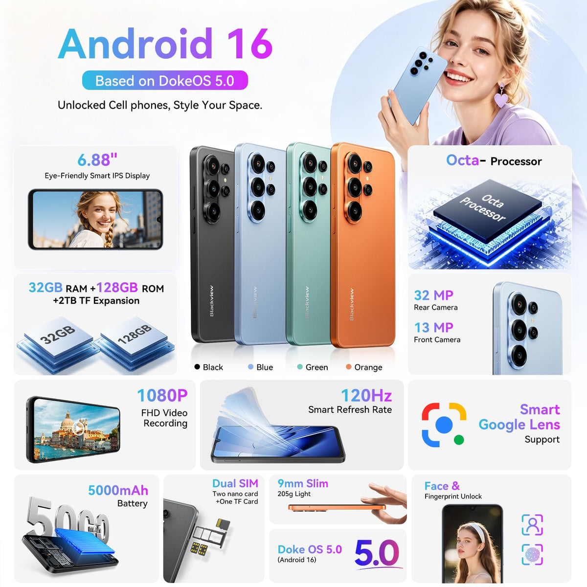 Unlocked Cell Phone G498929