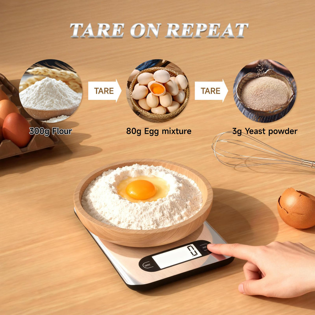 Digital Kitchen Scale 17 Pounds Capacity Stainless Steel V172988