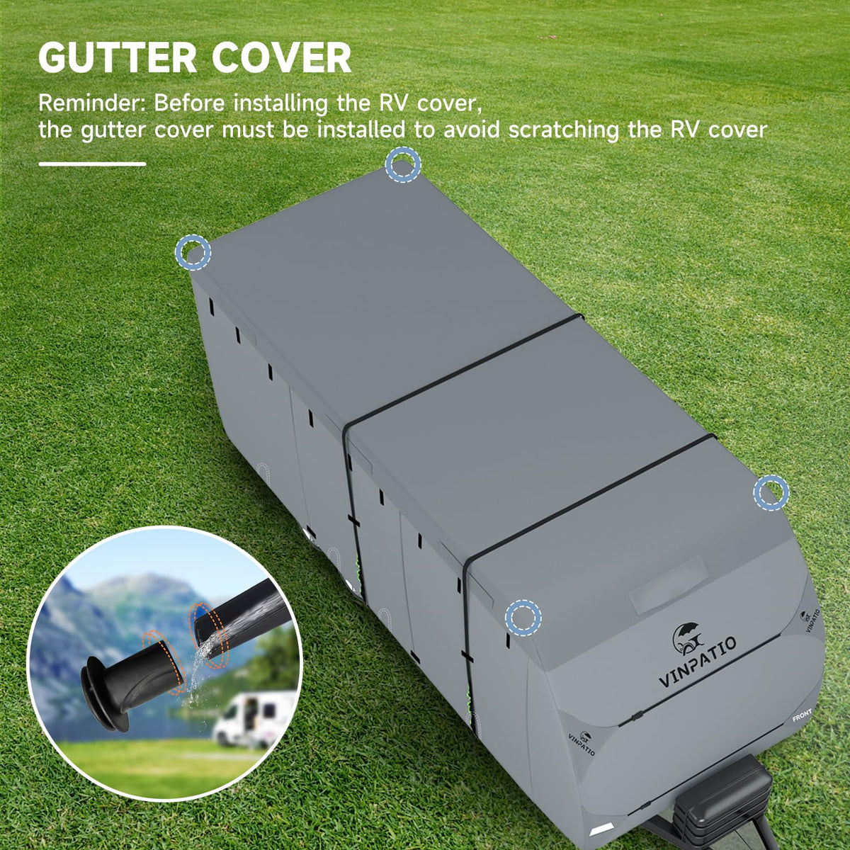 7 Layers Heavy Duty RV Trailer Cover Fits 14'-16' J245