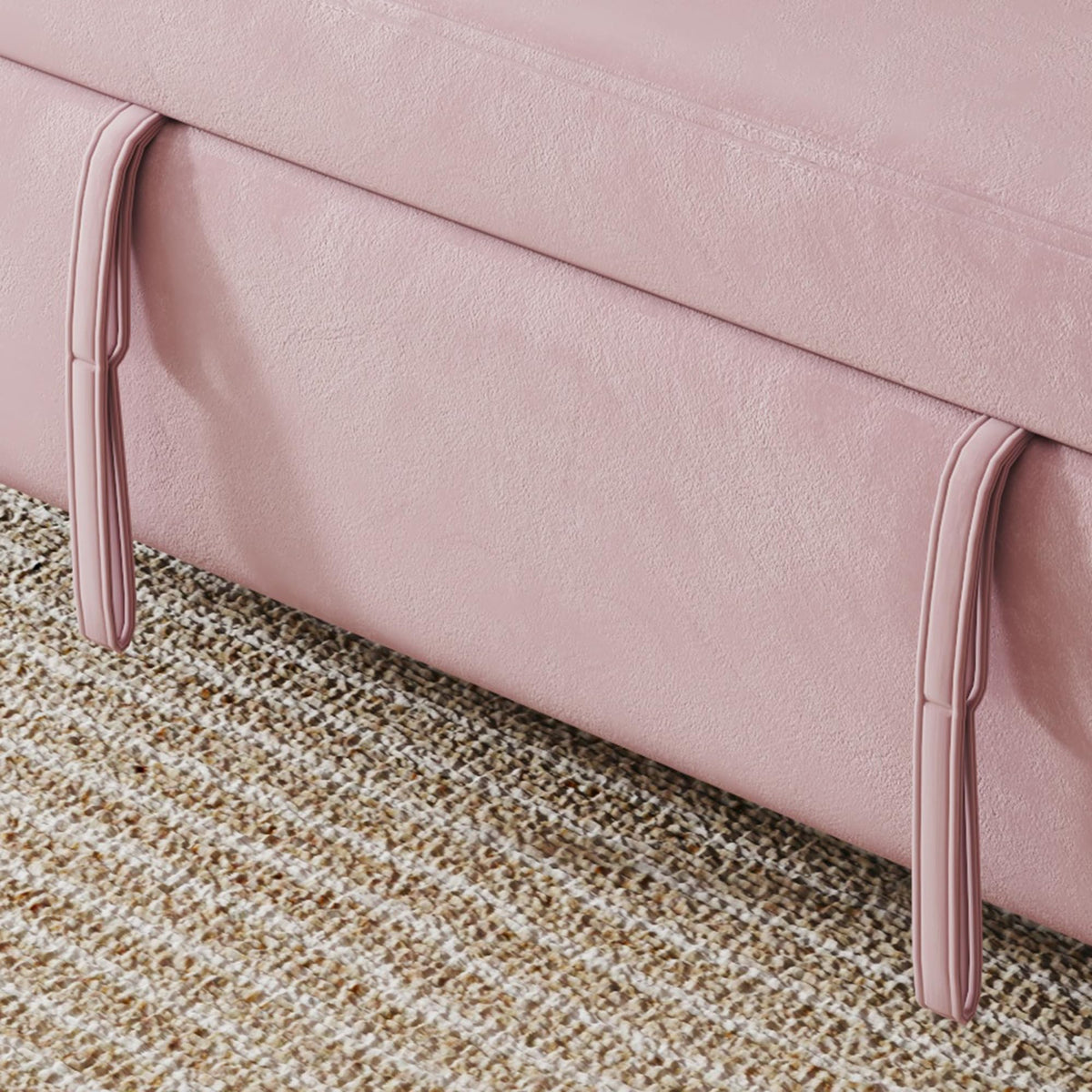Pink Velvet 3 in 1 Convertible Sofa Bed P284841