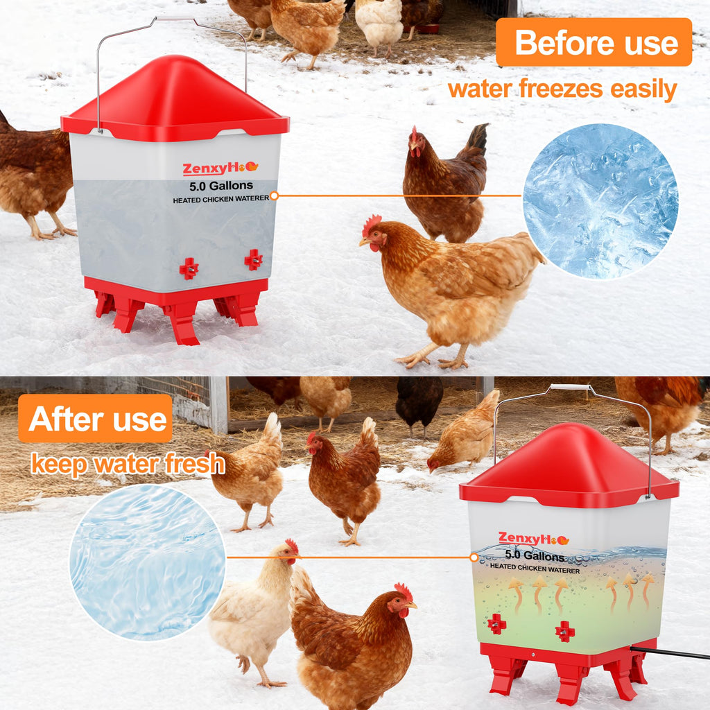 5.0 Gal Heated Chicken Waterer Bucket R467382