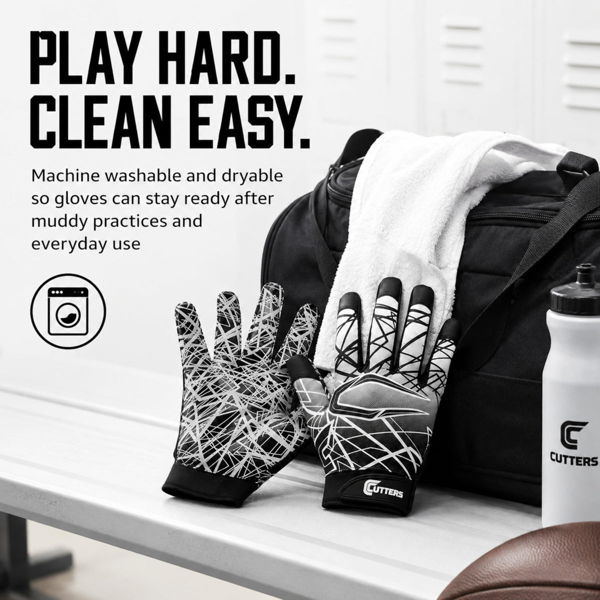Football Gloves with Silicone Grip X18729