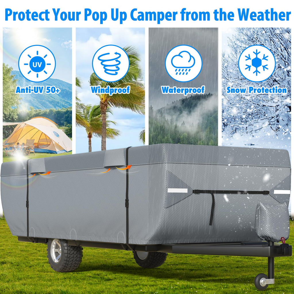 9 Layers 14-16ft Tent Trailer Cover S187168