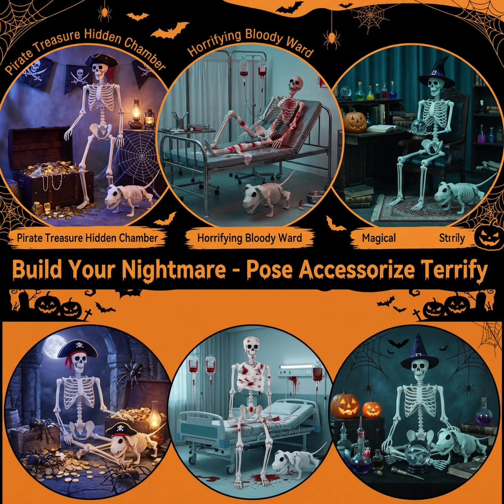 5.4FT Posable Skeleton K810592