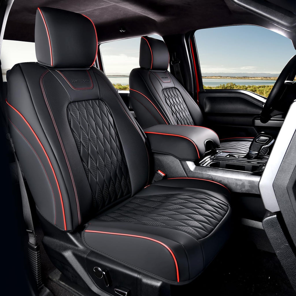 Leather Seat Covers Full Set Waterproof Custom Fit J9712