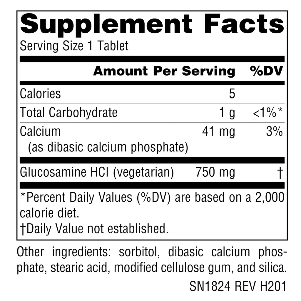 Vegetarian Glucosamine 750 mg 60 Tablets J562