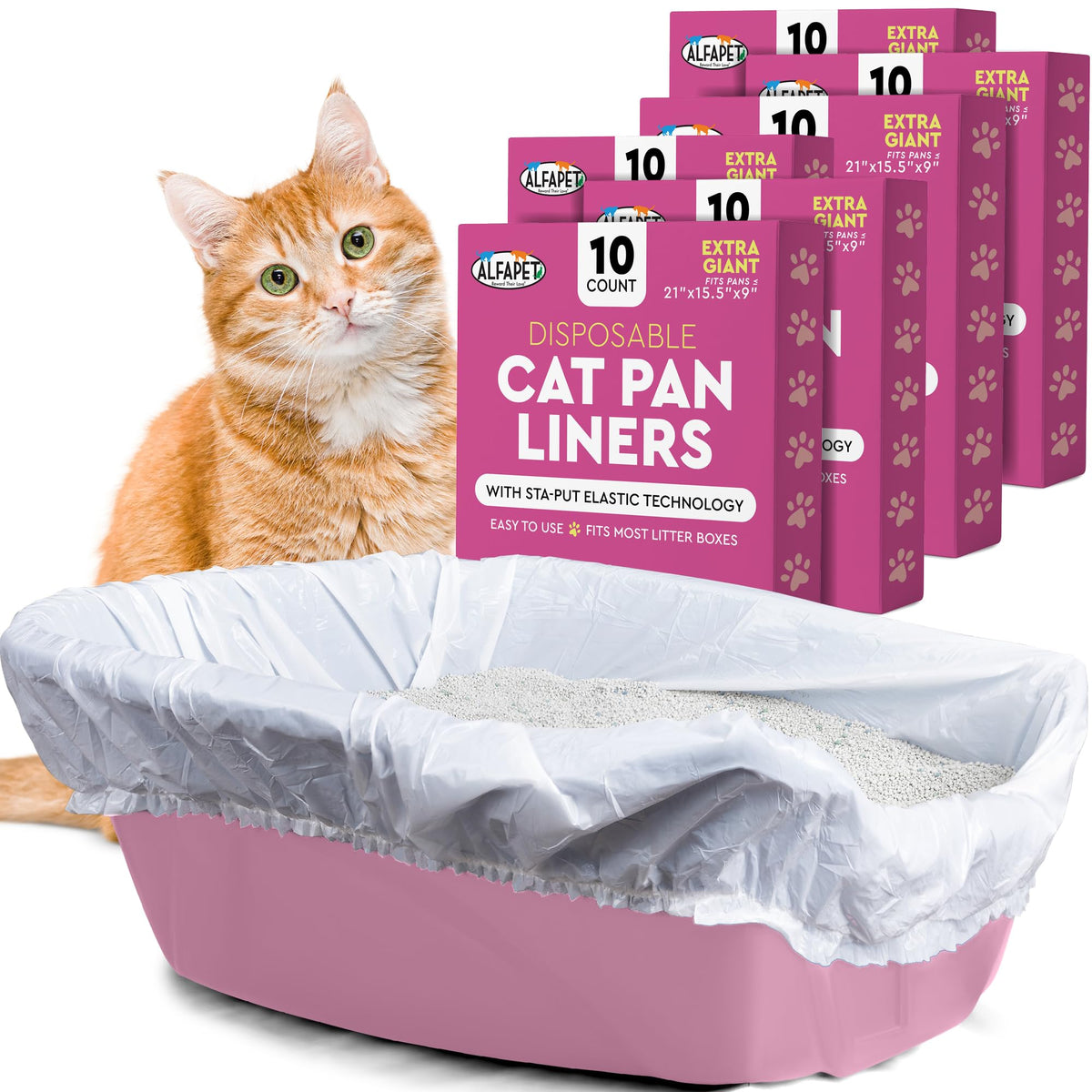Heavy Duty Extra Giant 60 Count Cat Litter Box Liners R609449